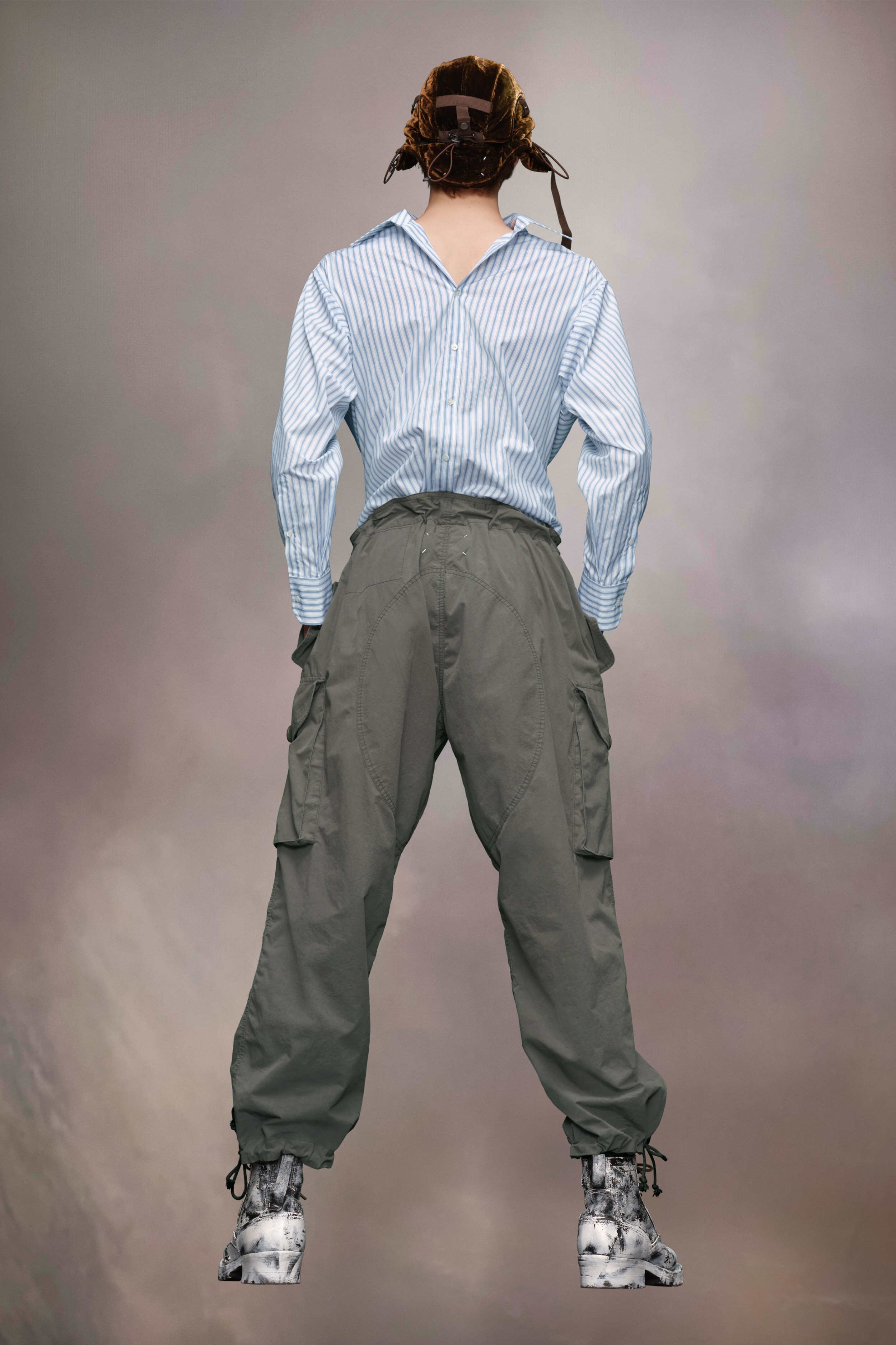 Chemise en coton à rayures