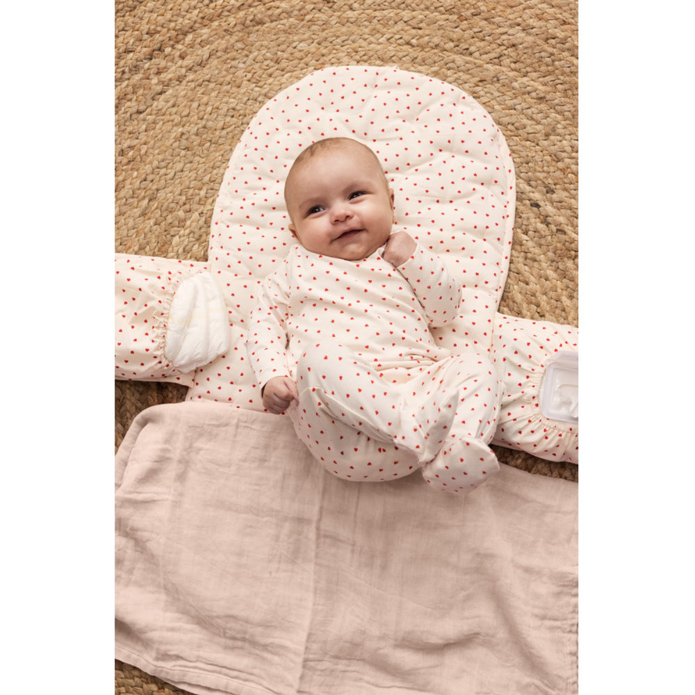 Køb MarMar Newborn Modal Smooth Print Happy Hearts Rubetta Heldragt