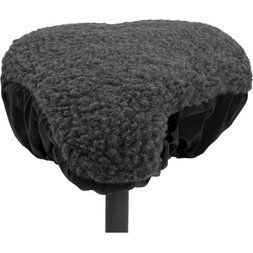 Couvre-selle de vélo, réversible, gris/noir