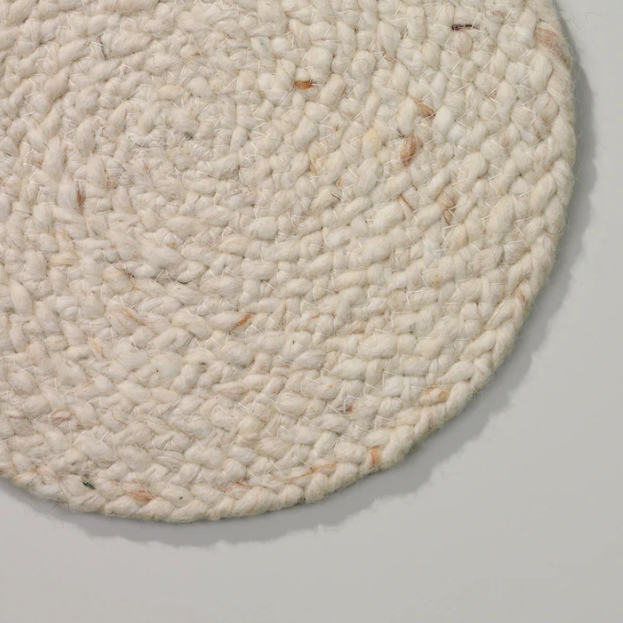 Vloerkleed Maze Ø200 cm light beige