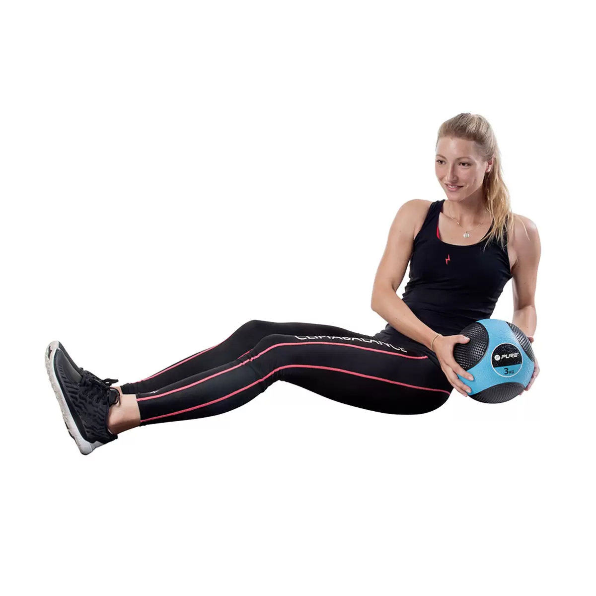 Medizinball Pure2Improve grün,schwarz