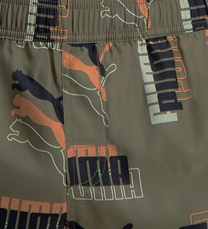 Puma Badeshorts - Logo - Green Combo