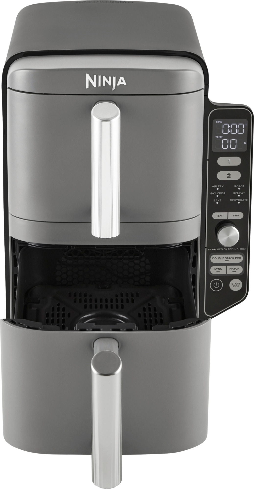 Ninja Double Stack Heißluftfritteuse XL 2 Ebenen 9,5 Liter