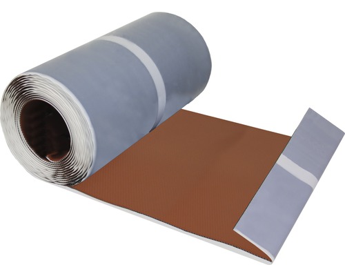 Muur- en schoorsteenaansluitband, flexibel, rood, 5 m x 30 cm