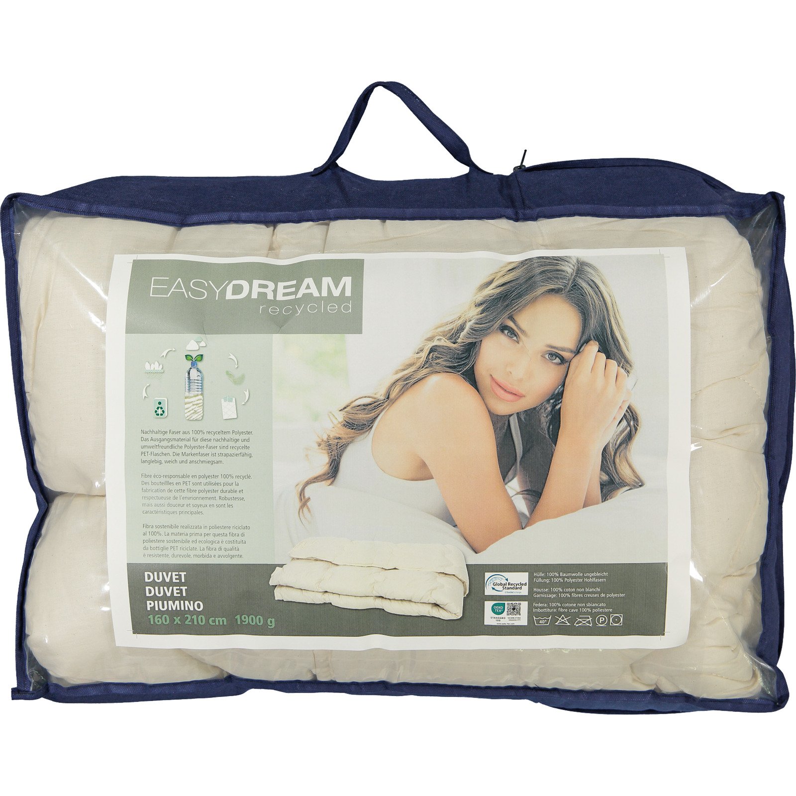 Easy Dream eco Duvet Baumwolle 200x210 Duvet Französisch