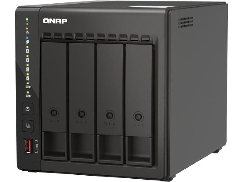 QNAP NAS TS-453E-8G 4-bay NAS mit 4 Laufwerkschächten
