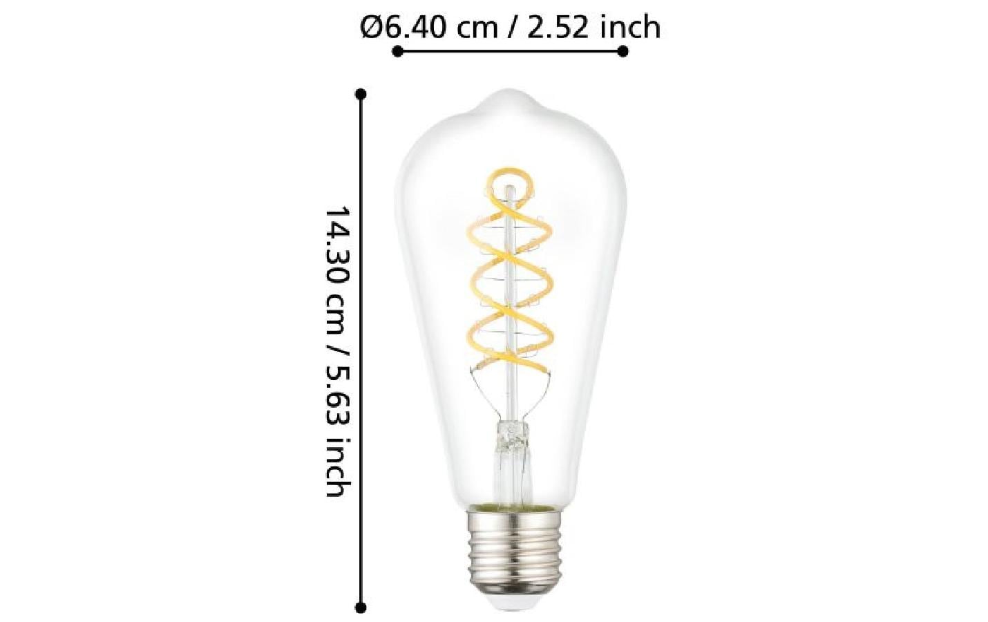 Lampe 7.3 W E27 WarmweissFilament LED-Glühbirne
