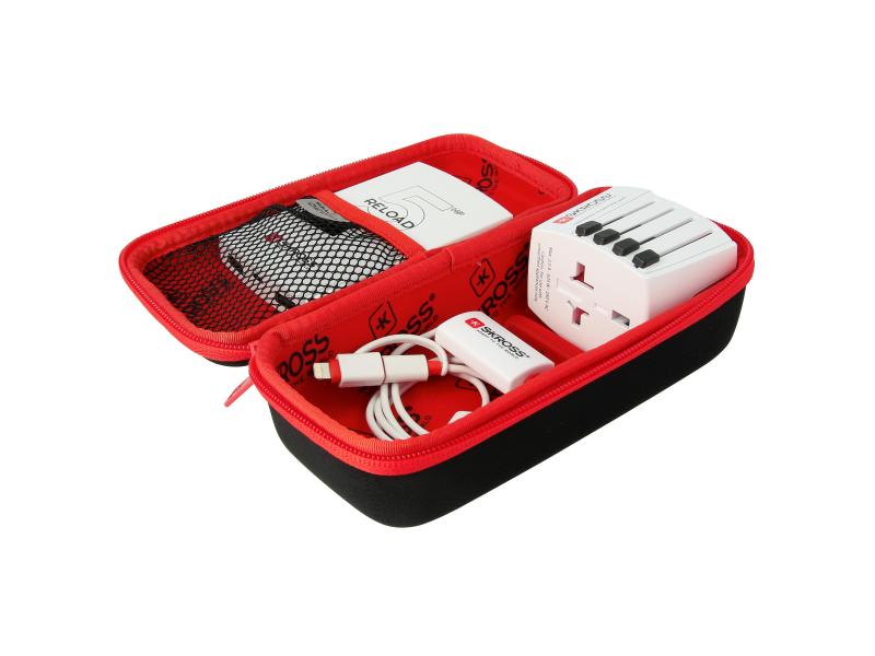 SKROSS Power Case Schwarz Rot Hartschalen-Hülle