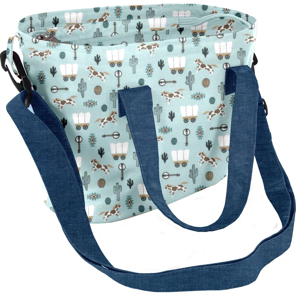 Sac Lunch Isotherme Bleu Western