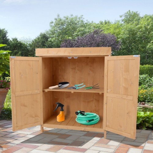 Casinha de jardim de madeira Outsunny, marrom