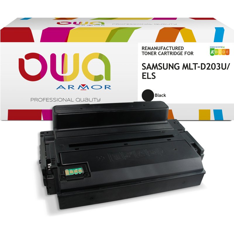 Toner remanufacturé OWA - haute capacité - Noir - pour SAMSUNG MLT-D203U/ELS