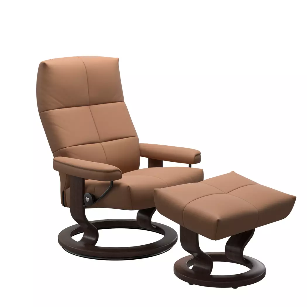 Sessel mit Hocker David Classic