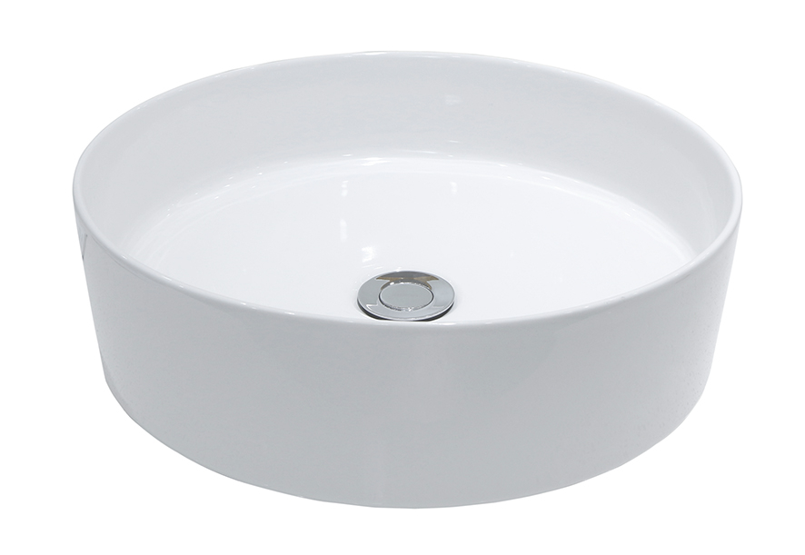 Mueller Ligilo opbouw wastafel rond 40cm mat wit
