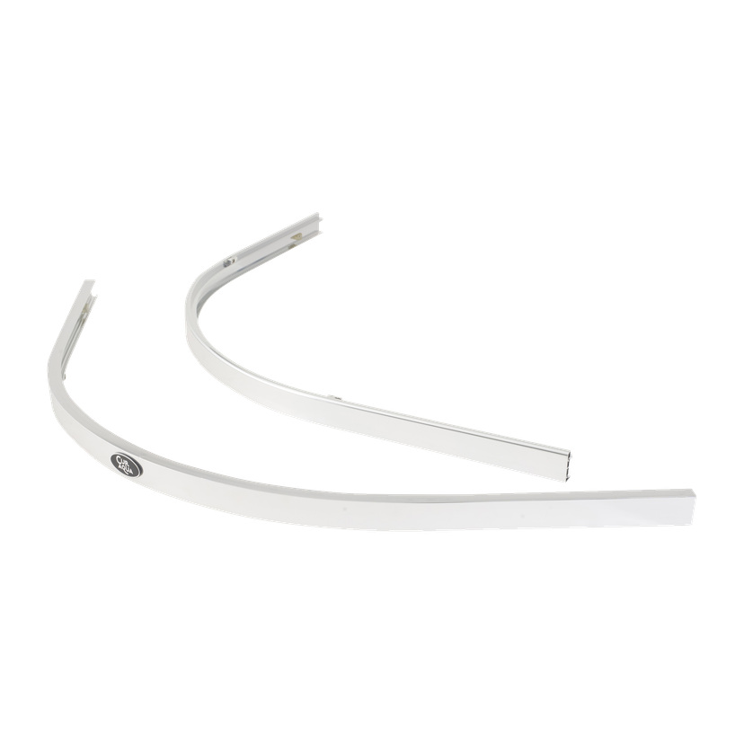 Aluminiumsskinne halvrund for hjul 2-pk