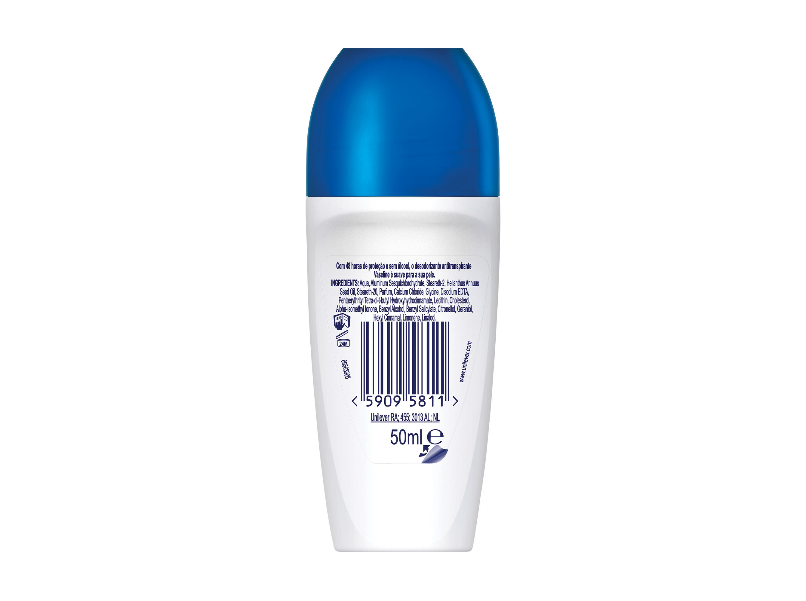 DEO VASELINE ROLL-ON DERMA CARE 50ML