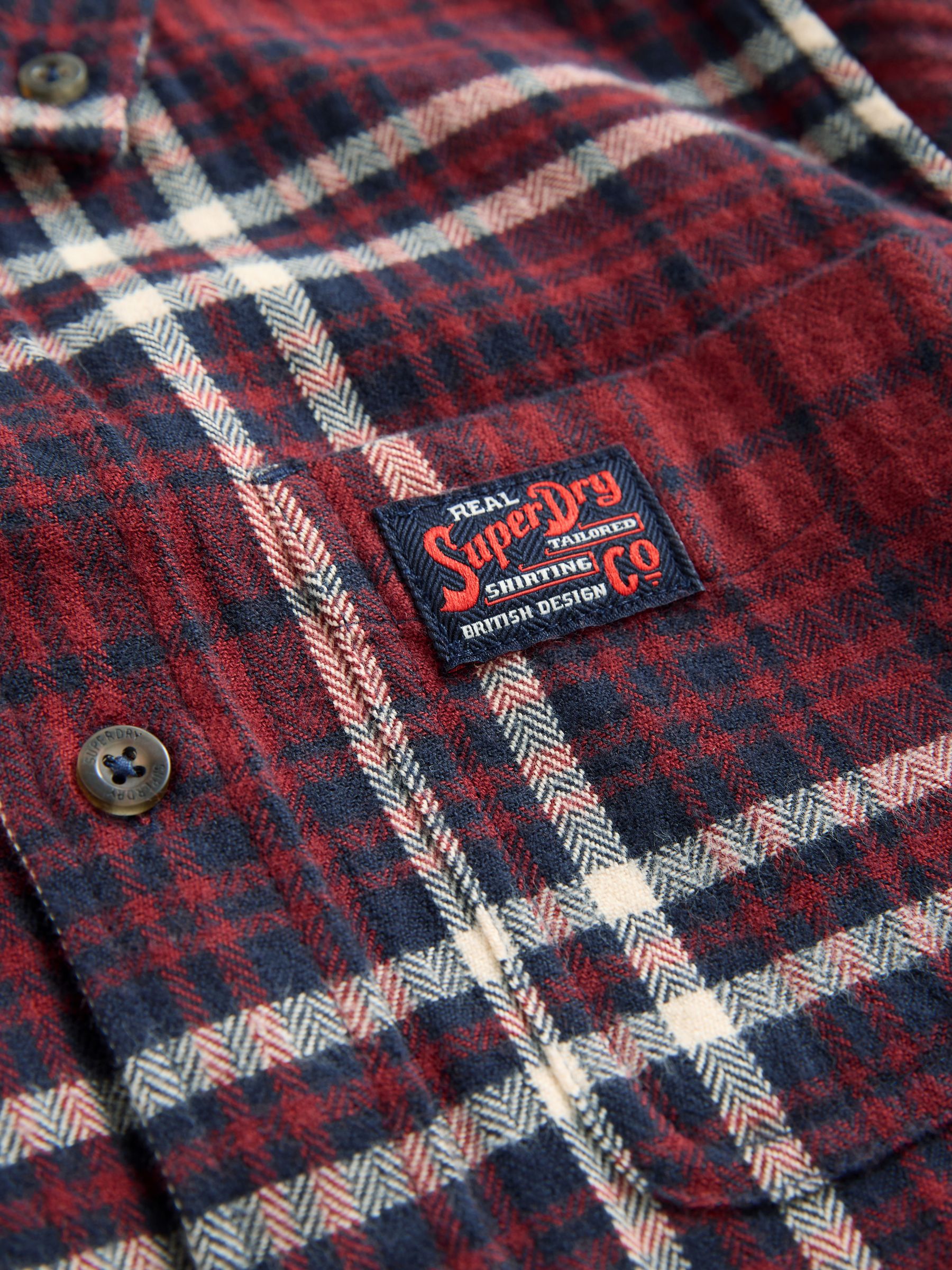 Rood - Geruit Superdry hemd