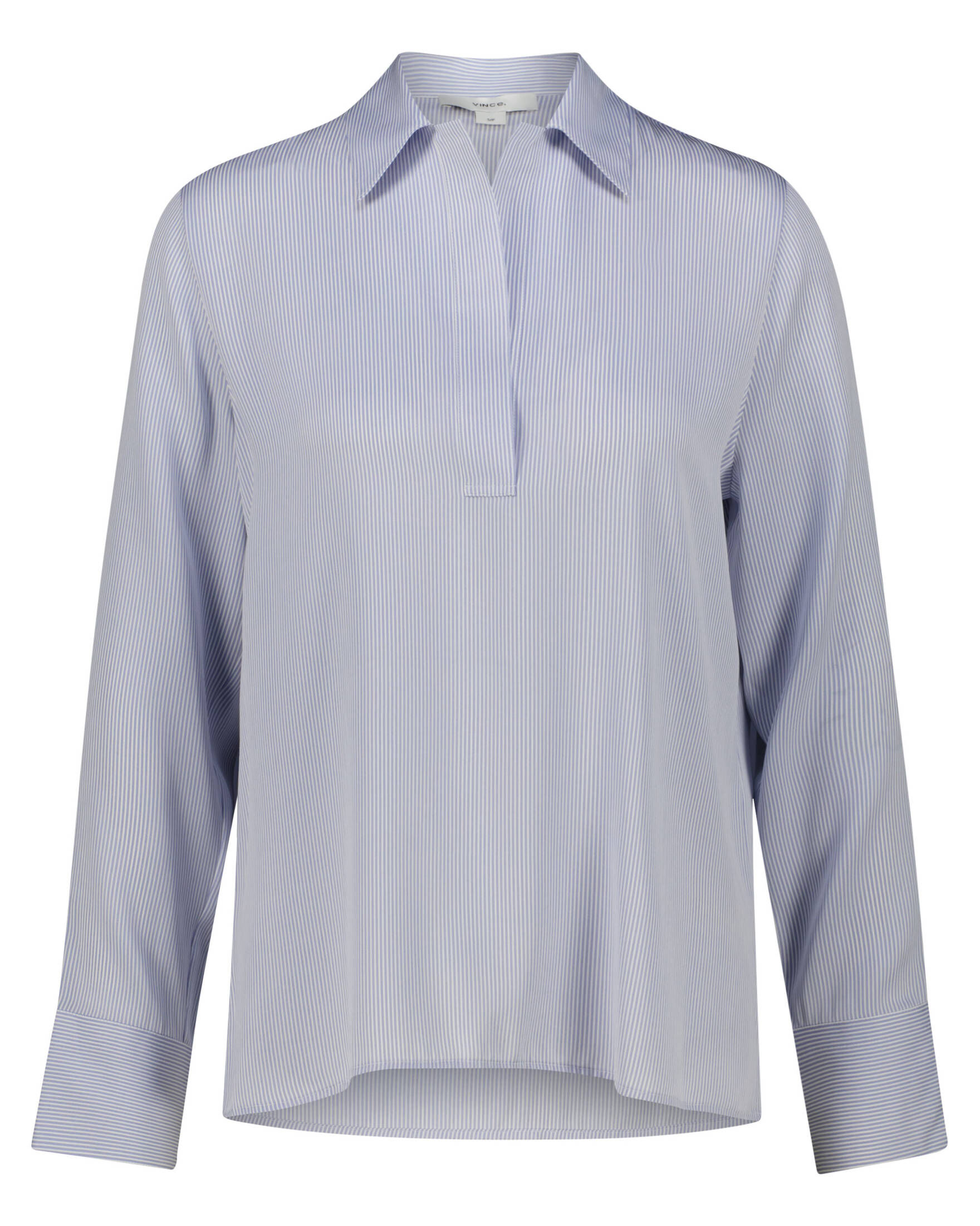 Vince| Damen Bluse mit Seide CLASSIC MICRO STRIPE PULLOVER