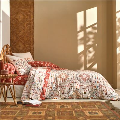 Linge de lit style folk - BECQUET CRÉATION