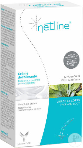 Netline Crème Décolorante Visage Et Corps 2 Tubes 20 + 40ml
