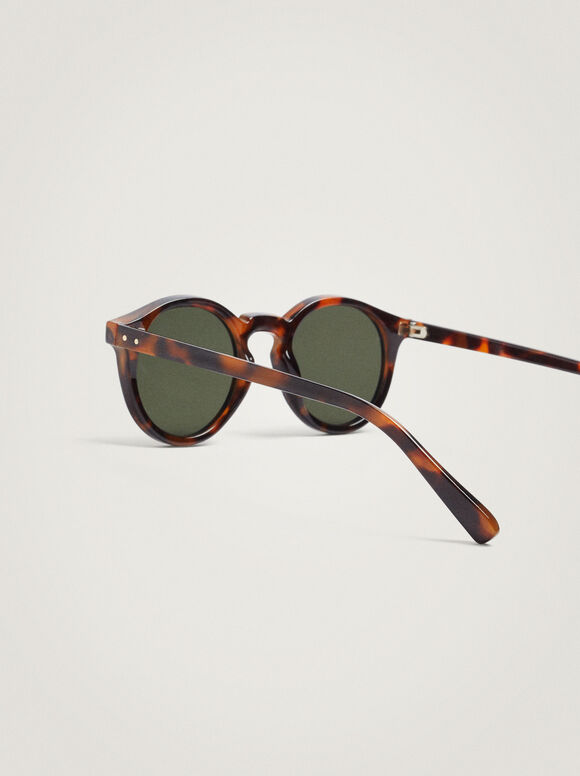 Gafas De Sol Redondas Tortoise - Marrón