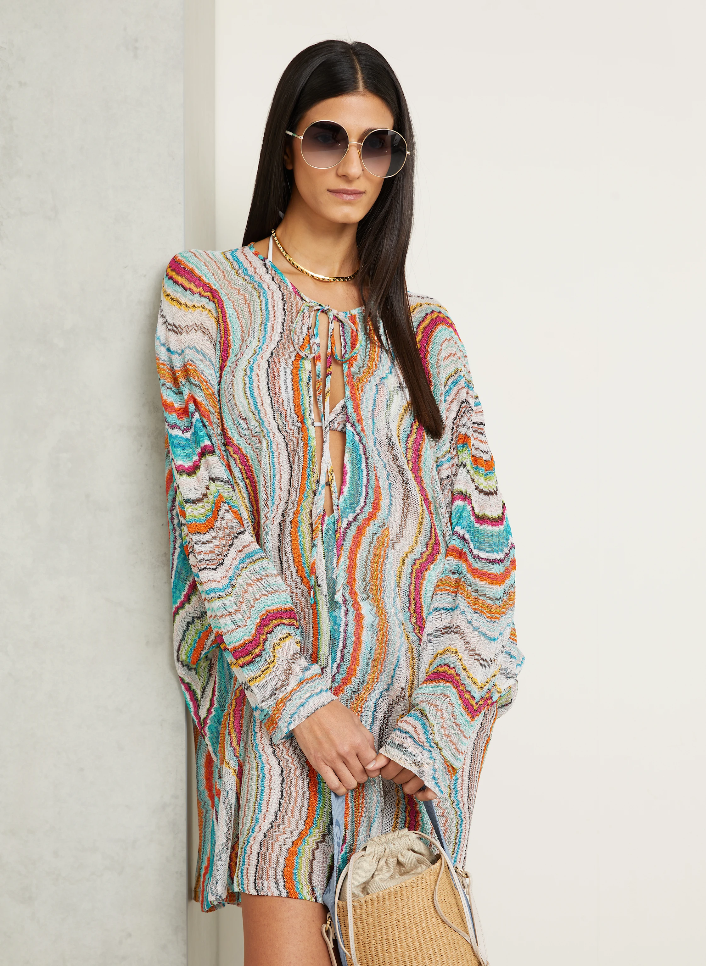 MISSONI Strandkleid mit Glitzergarn