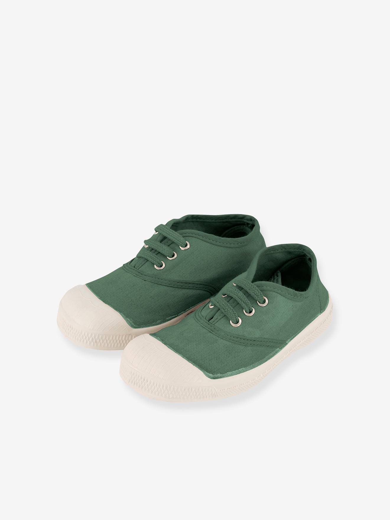 Tênis de algodão verde com cadarço BENSIMON®