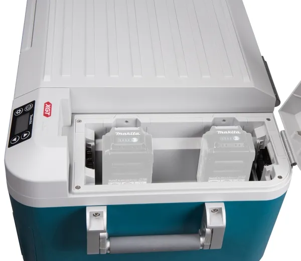 Makita CW002GZ01, Blå, Hvid, LED, 2 hjul, Sort, 50 L, -18 - 60 °C
