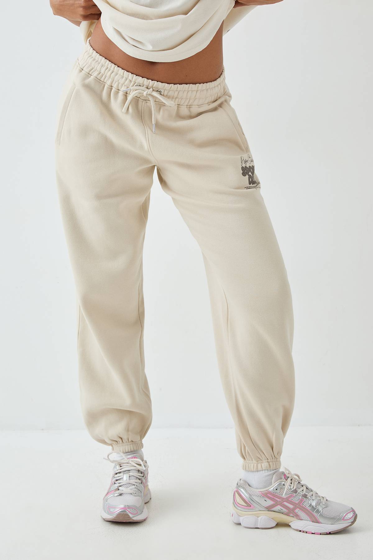 Jogging Oversize à Revers DSGN Studio Sports Bubble Slogan