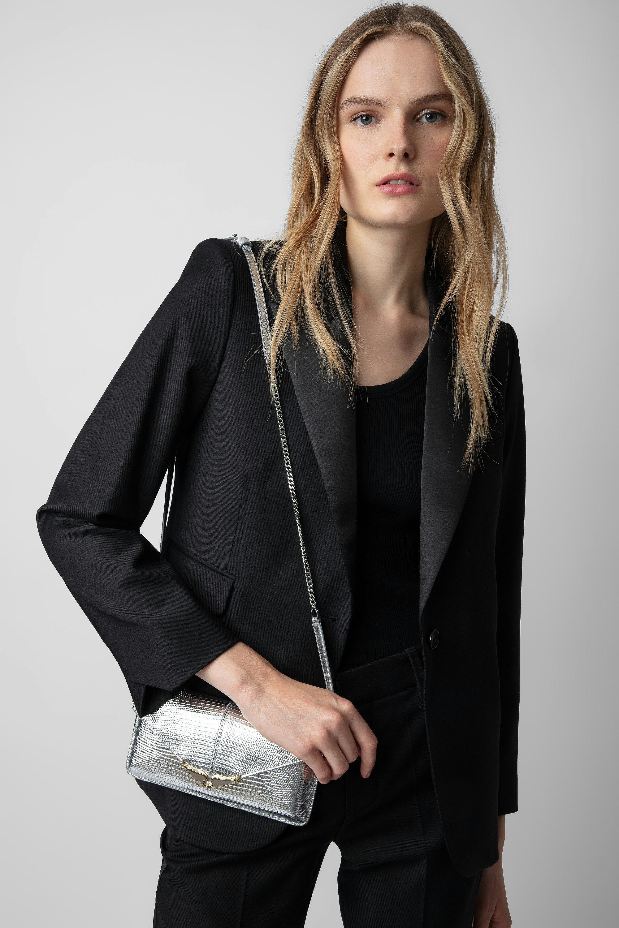 Pochette Bordeline Embossée Métallisée