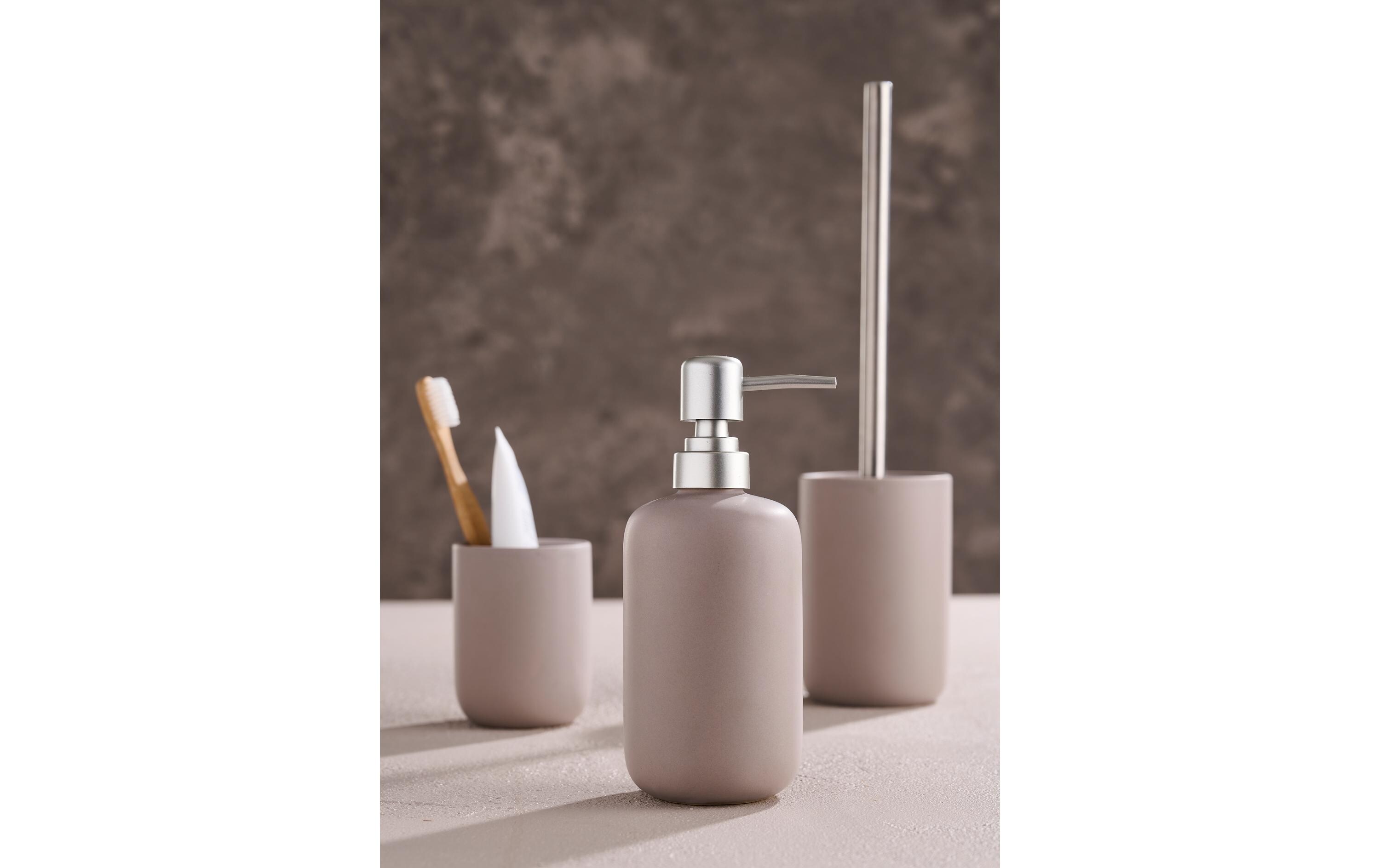 Badezimmer-Set 3-teilig, GrauBadaccessoires-Set