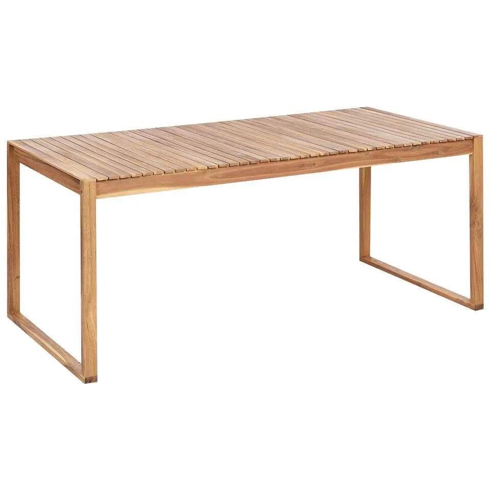SASSARI II - Tuintafel - Lichte houtkleur - 90 x 180 cm - Acaciahout