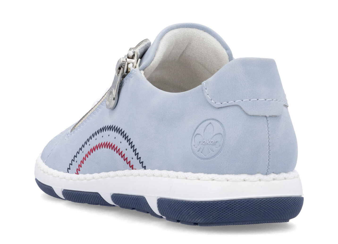 Rieker, bequeme Damen-Sneaker, Weite H, mit herausnehmbarem Fussbett