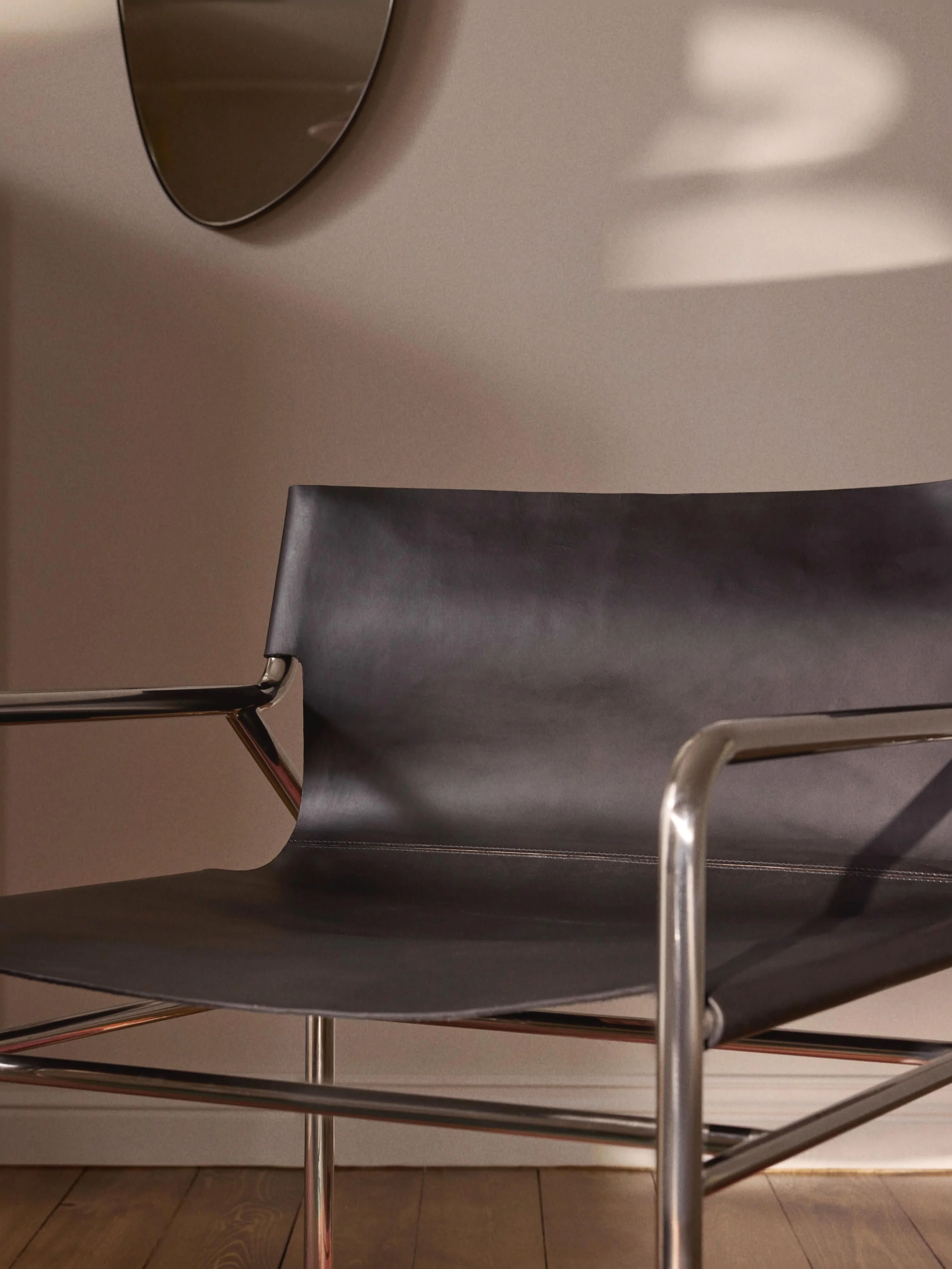 Leren loungefauteuil Dion