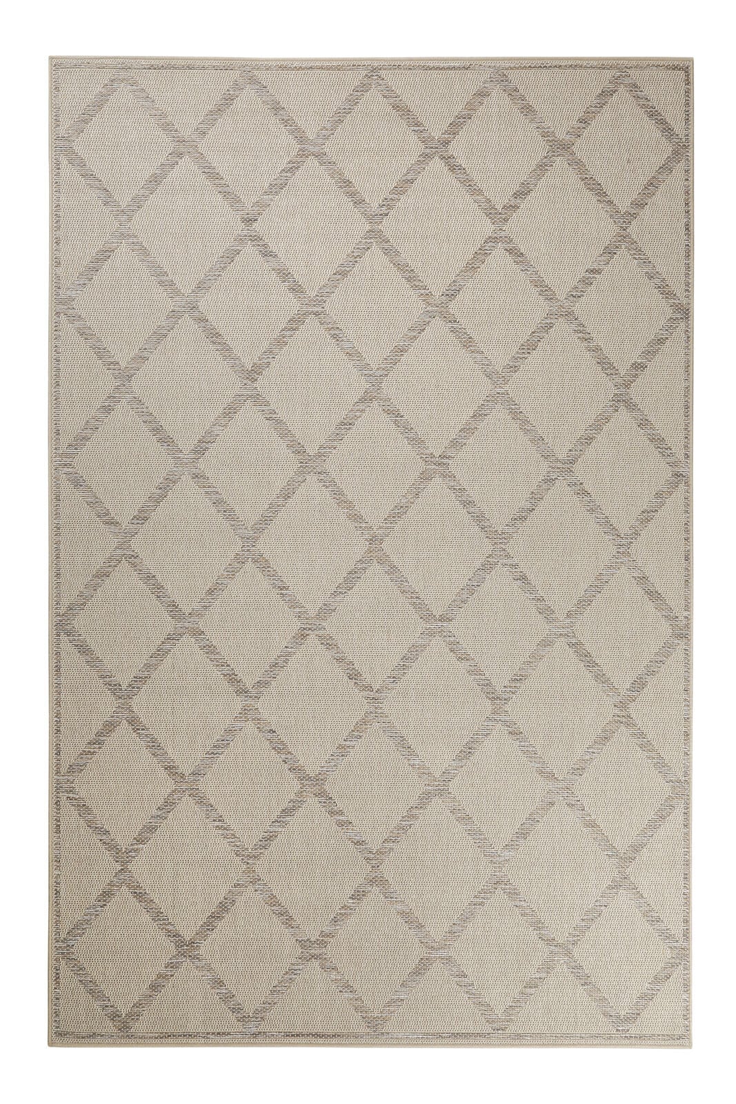ESPRIT Outdoorteppich RHOMB 133 x 200 cm beige/grau