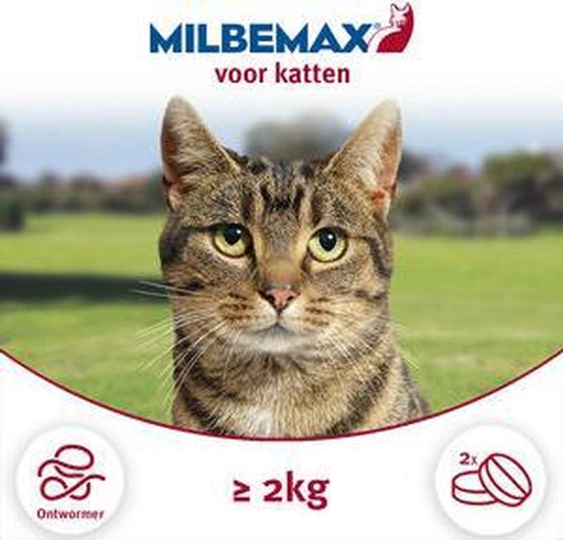Milbemax Kat - Ontwormingsmiddel - 2 x 2 tabletten