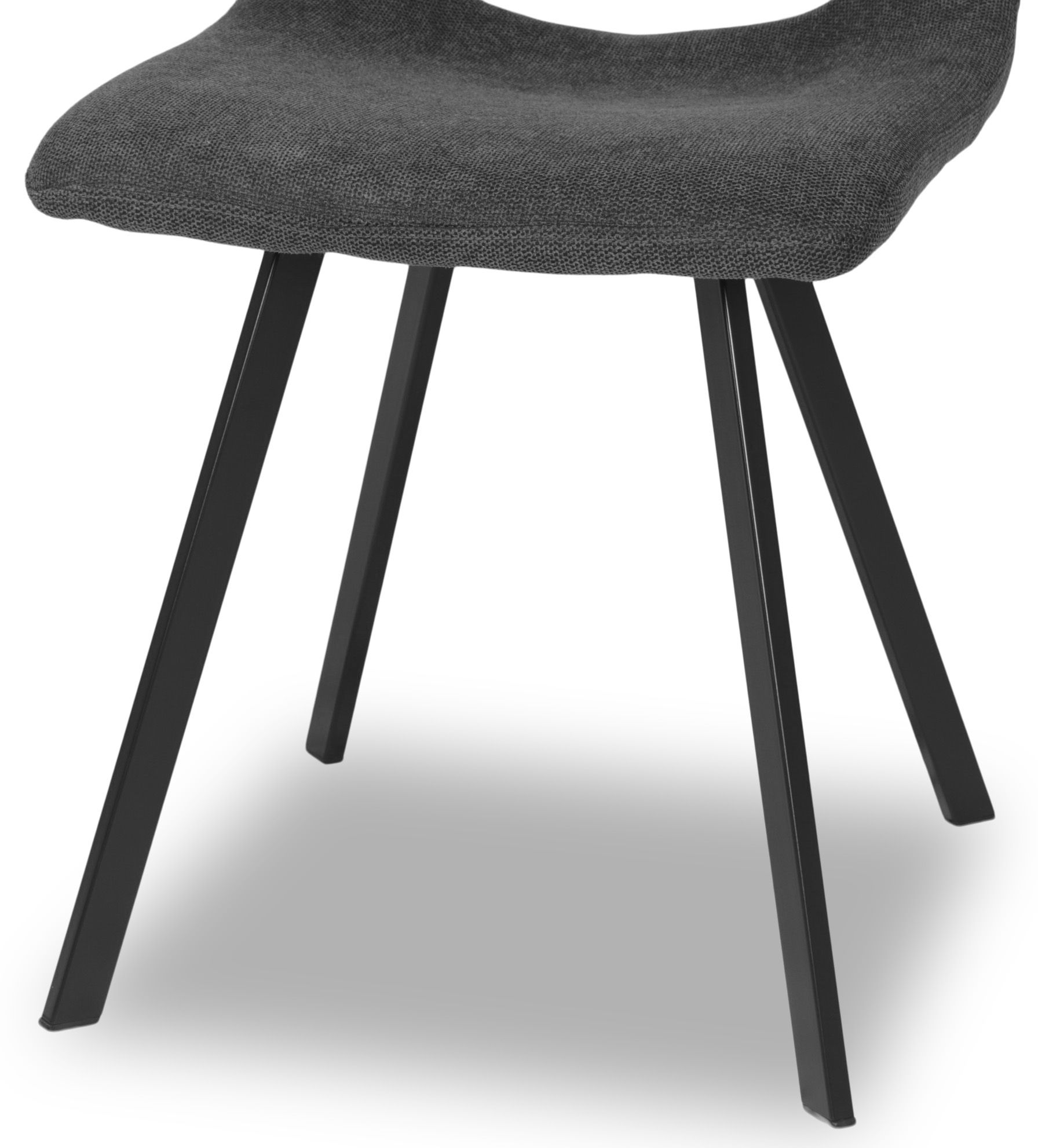 Eetkamerstoel - bloq antraciet Mitch B46 x D52 x H89 cm