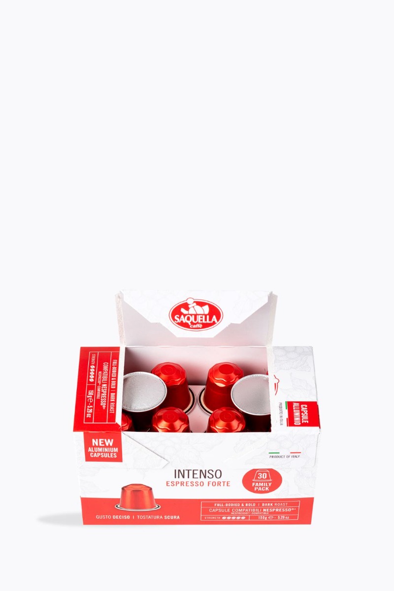 Saquella Intenso Espresso Forte 30 Kapseln Nespresso® kompatibel