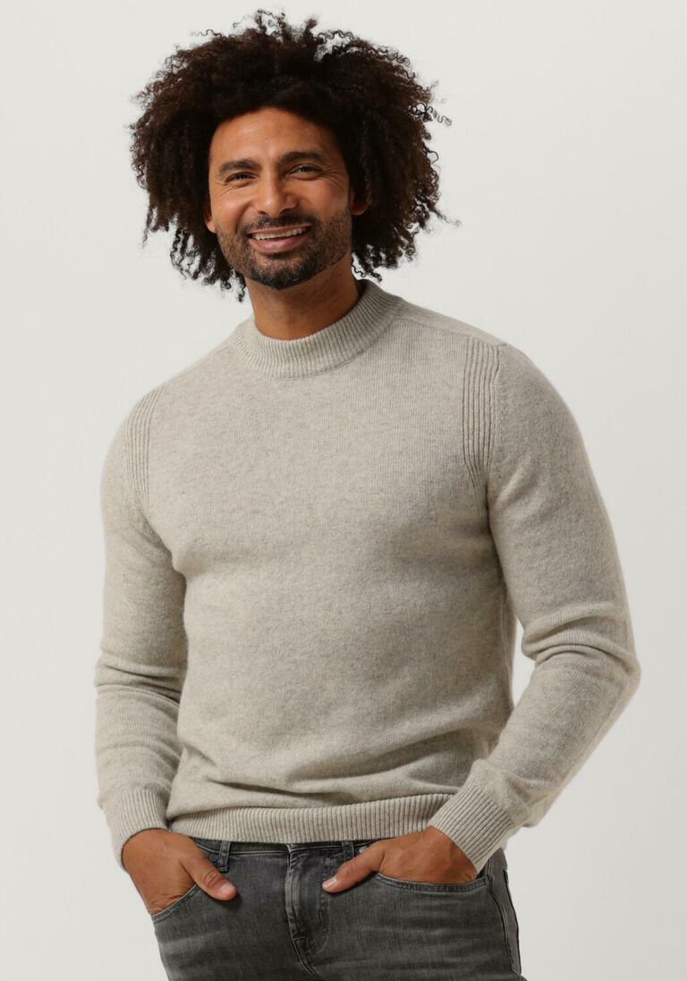 ANERKJENDT lichtgrijze anerkjendt trui akrico lambswool knit
