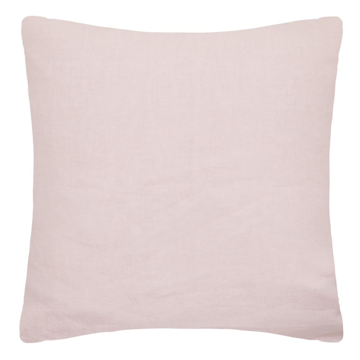 TAIE OREILLER LIN ROSE 65X65CM