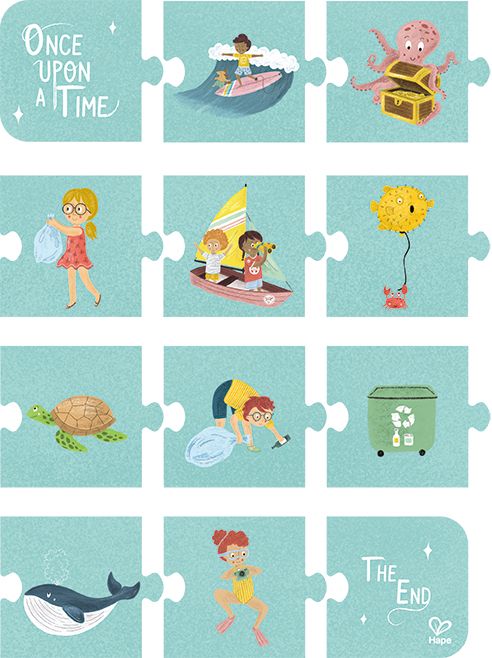 Hape Ein-Tag-am-Meer-Puzzle