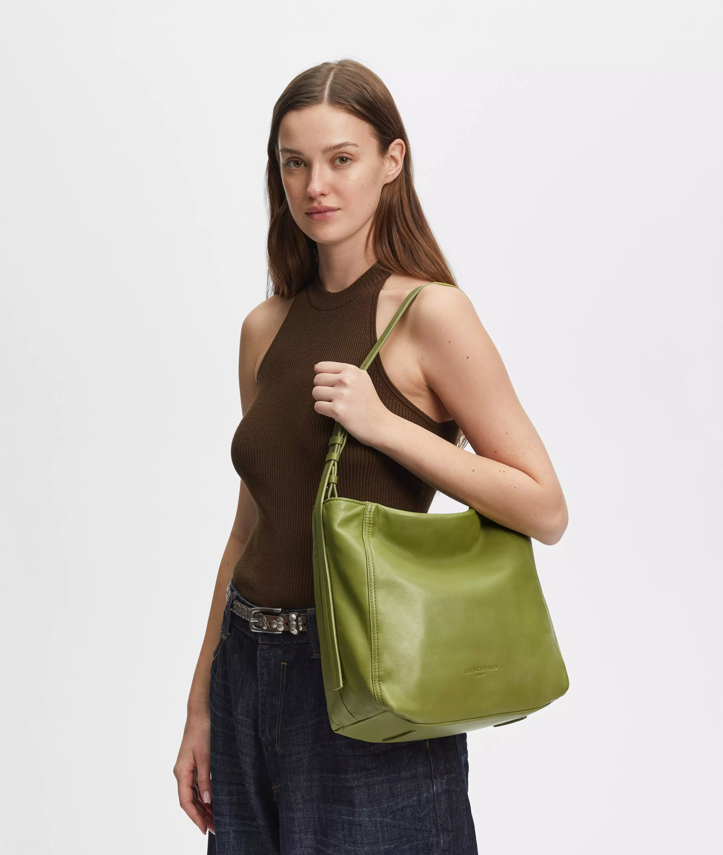Chudy Hobo M Spacious sheepskin hobo bag