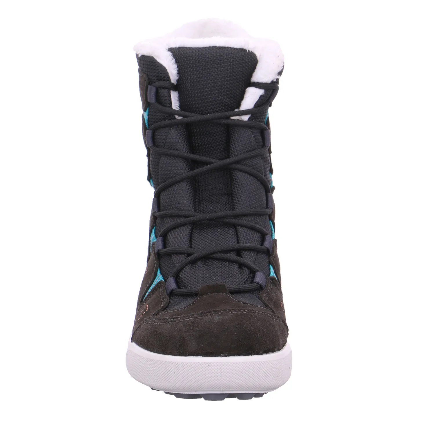 LOWA Mädchen-Snowboot Membrane Anthrazit Textil  Winter-Sneaker, high