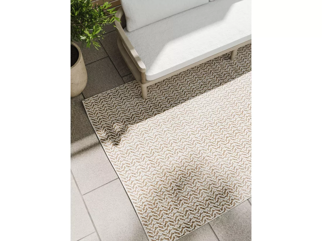 Tapis d'extérieur & intérieur Kaleo Crème/Beige 140x200 cm