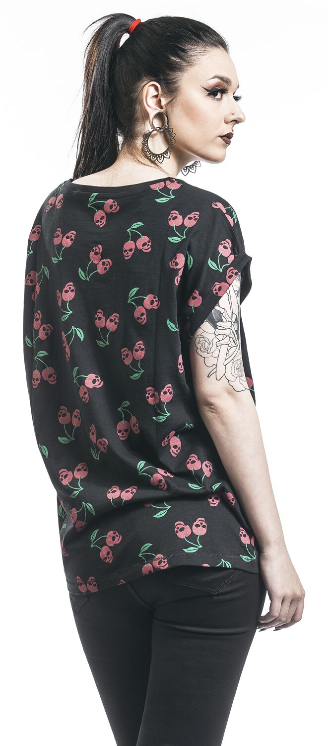 T-Shirt Femme Manches Larges | Rock Rebel by EMP T-Shirt Manches courtes