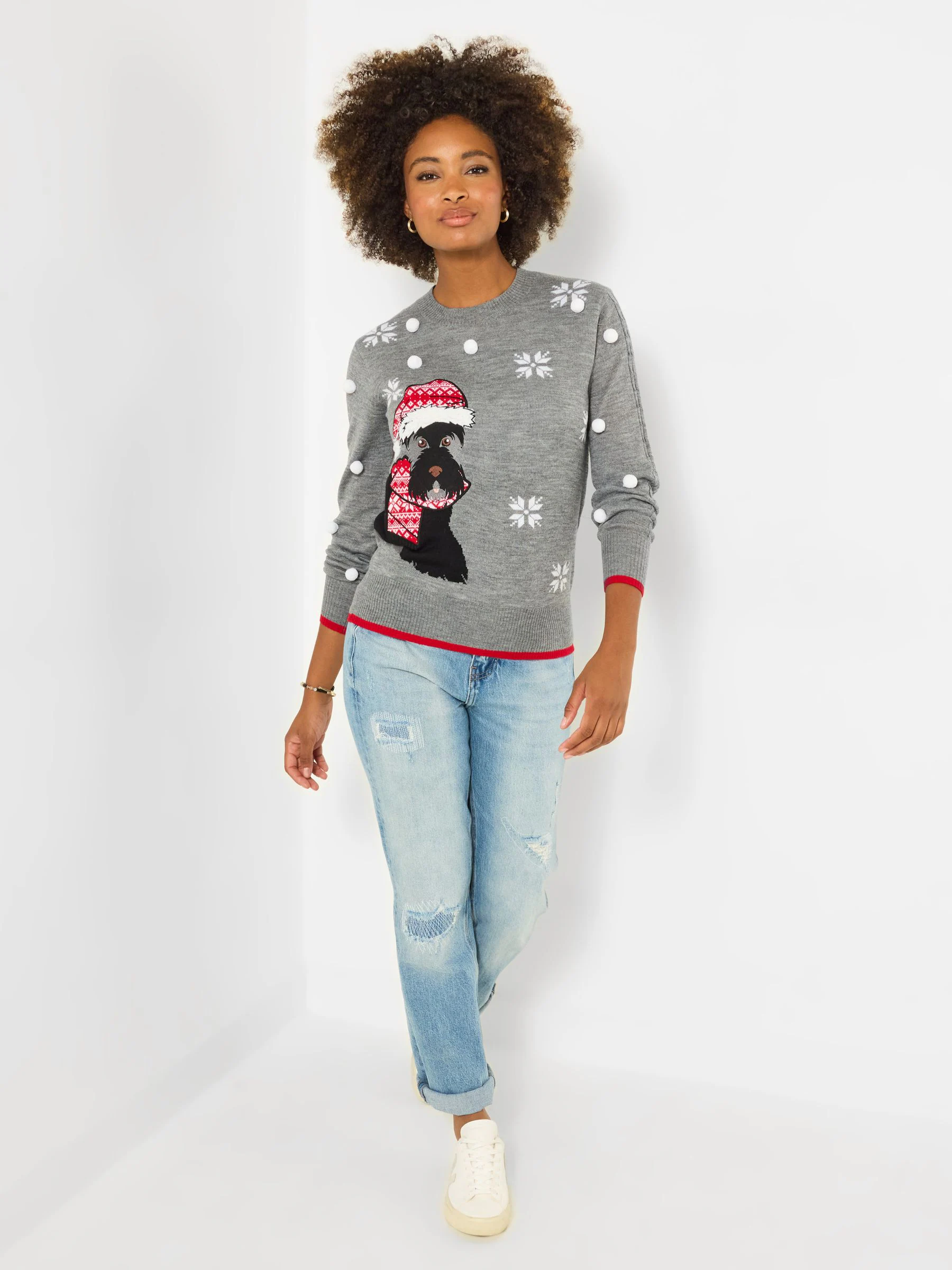 Joe Browns Scottie Dog Embroidered Jumper