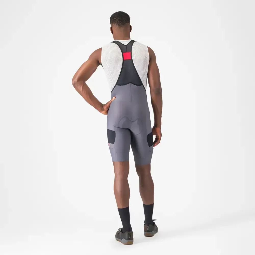 Castelli Unlimited Cargo Gravel Fietsbroek Kort Grijs Heren
