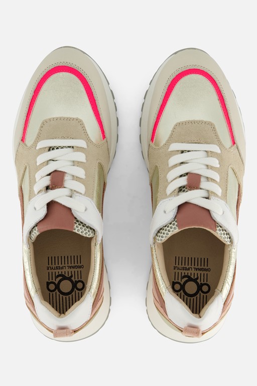 Aqa Sneakers roze Leer