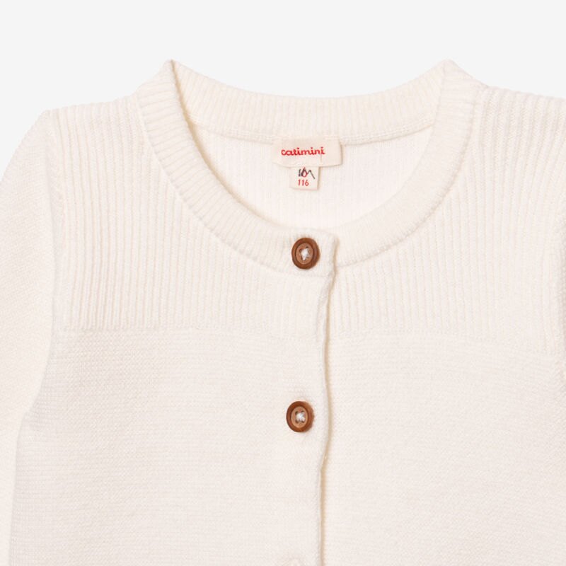 Cardigan bébé tricot écru beige Catimini Beige