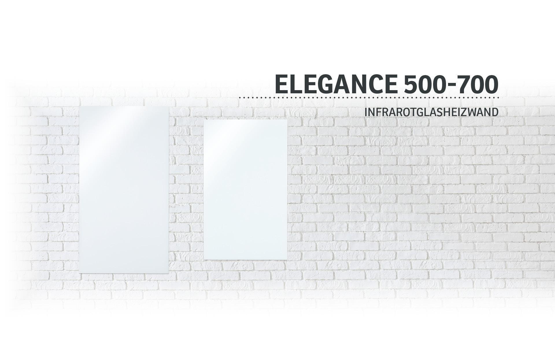 Infrarotheizer Elegance 700 W<br>Wandheizung, Weiss