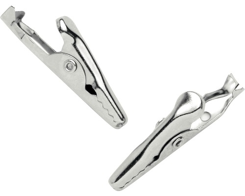 Krokodillenklemmen, ca. 3 cm, 4 stuks